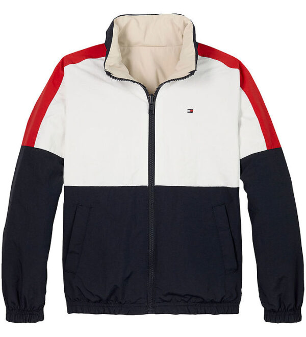Tommy Hilfiger Jakke - Vendbar - Classic Beige/Rev Colourblock