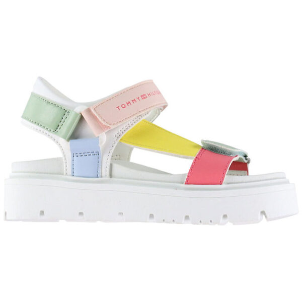 Tommy Hilfiger Sandaler - Claire - Hvid m. Multifarvet