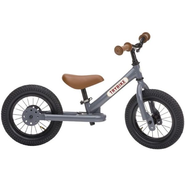 TryBike Løbecykel - Steel - Grå
