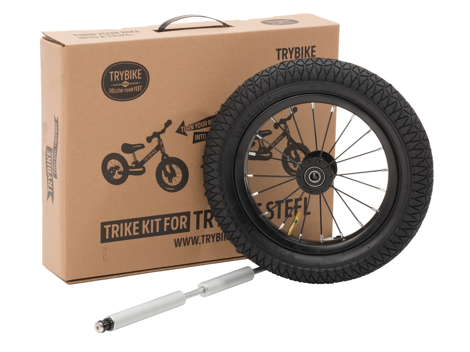 Trybike | Tilbehør Trybike - Ekstra hjul, Sort