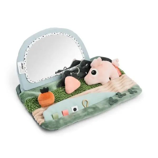 Tummy time sensorisk spejl Tiny farm Farvemix Tummy time sensorisk spejl Tiny farm Farvemix