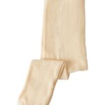 Lil Atelier Ilso Roa Pointelle Strømpebukser - Wood Ash - 50/56 cm