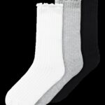 NAME IT 3-Pak Strømper Sille Grey Melange