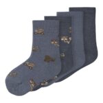 NAME IT 4-Pak Uld Strømper Wak Folkstone Gray