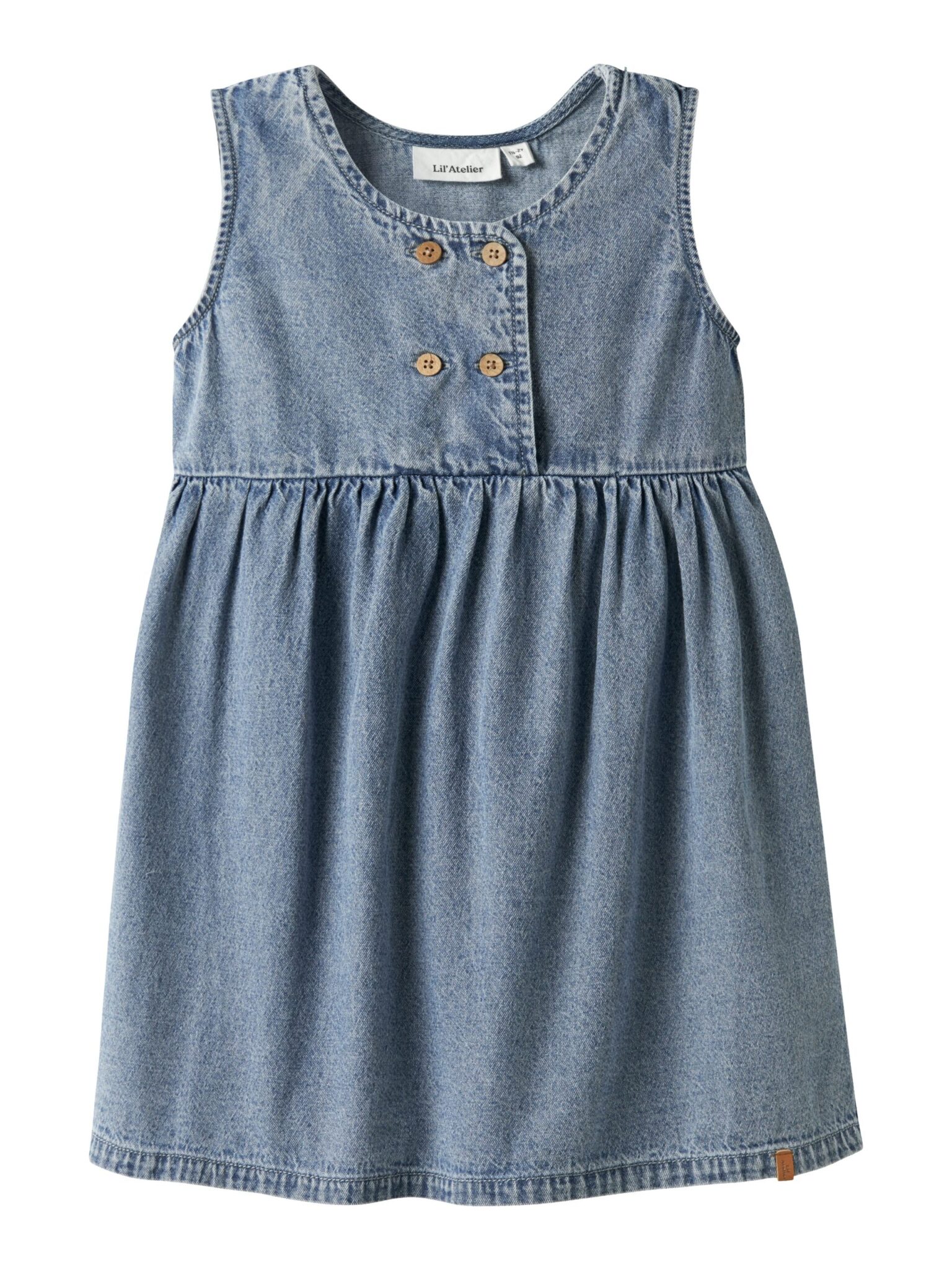 Lil Atelier Taya Denim Spencer - Medium Blue Denim - 92 cm