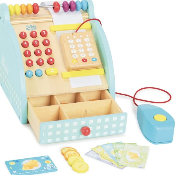 Vilac | Kasseapparat i træ - 25 dele