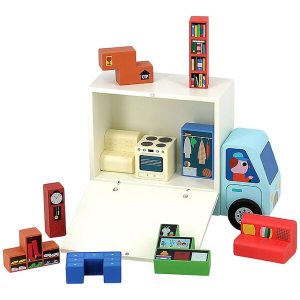 Vilac Logikspil - Træ - 20 Brikker - Flyttevogn Vilac Logikspil - Træ - 20 Brikker - Flyttevogn