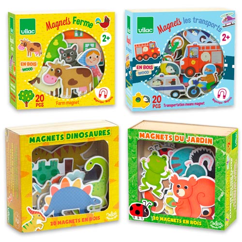 Vilac | Magnetsæt i træ - Med motiver