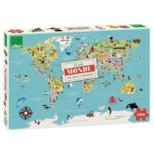 Vilac Puslespil - 500 Brikker - Verden Af Ingela Arrhenius