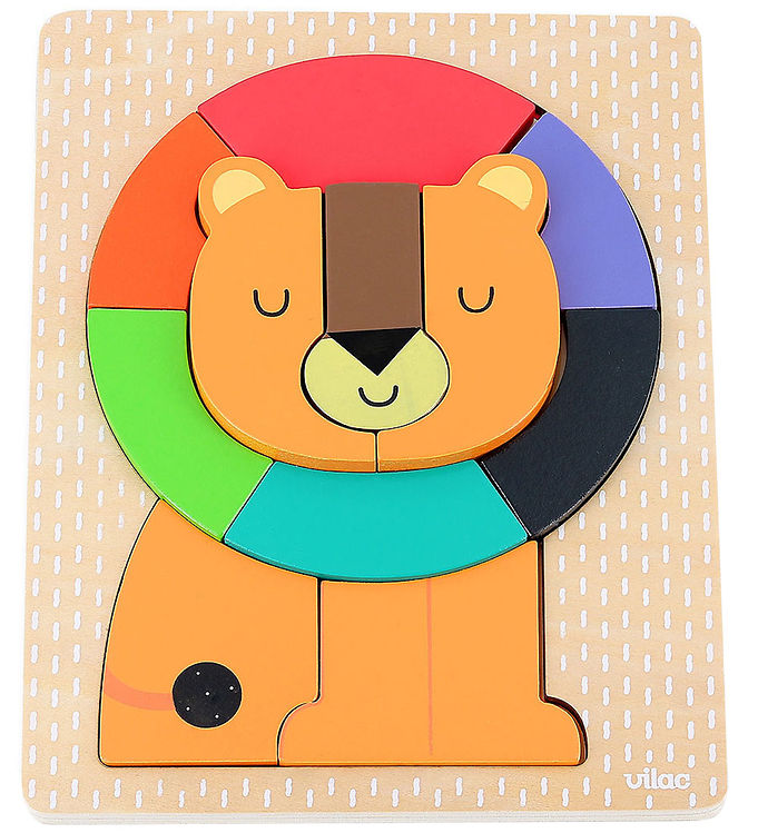 Vilac Puslespil - Træ - 11 Brikker - Løve