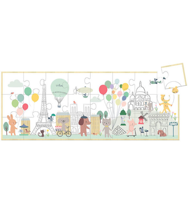 Vilac Træpuslespil - 24 Brikker - Paris