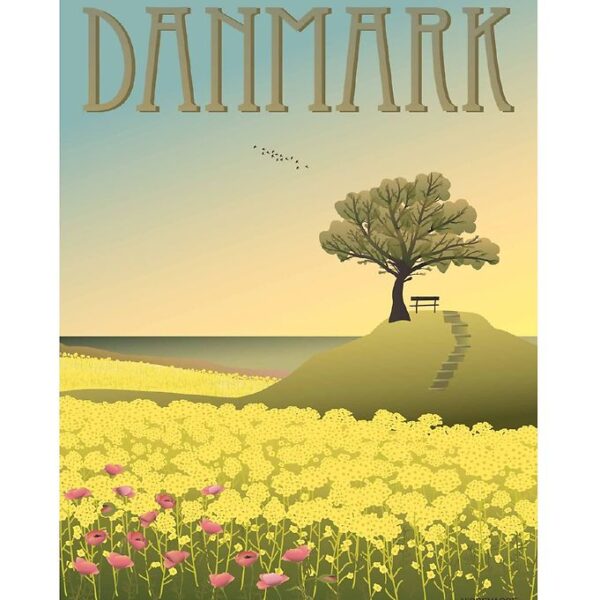 Vissevasse Plakat - 30x40 - Danmark - Rapsmarkerne