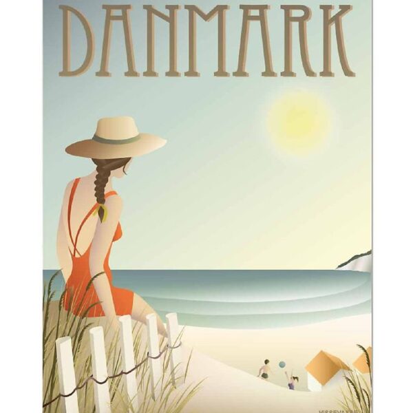 Vissevasse Plakat - 50x70 - Danmark - Stranden