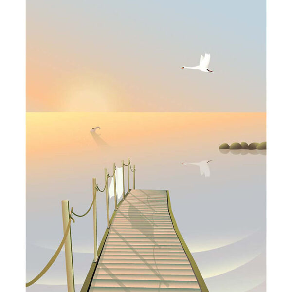 Vissevasse Plakat - 50x70 cm - Bathing Bridge