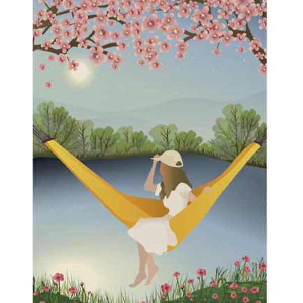 Vissevasse Plakat - 50x70 cm - The Yellow Hammock