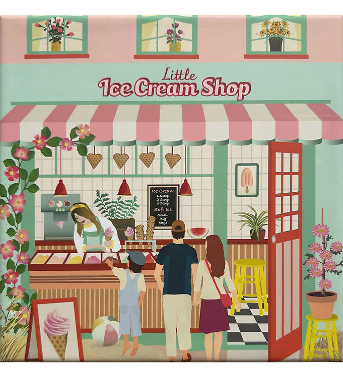 Vissevasse Puslespil - 15x21 cm - 150 Brikker - Little Ice Cream