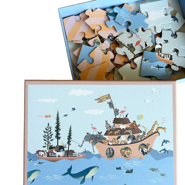 Vissevasse Puslespil - 30x40 cm - 42 Brikker - Noah's Ark