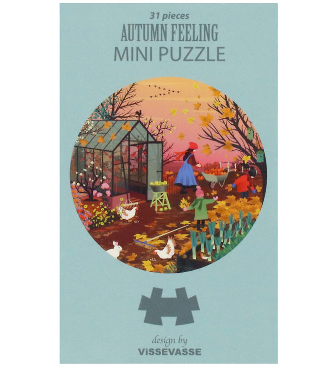 Vissevasse Puslespil - Mini - 11x11 cm - 31 Brikker - Autumn Fee