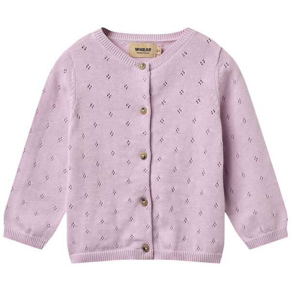 Wheat Cardigan - Strik/Hulmønster - Maia - Lavender