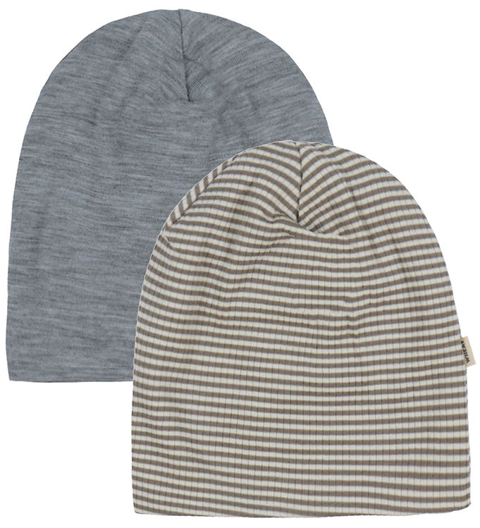 Wheat Huer - Uld - 2-pak - Emo - Wood Stripe