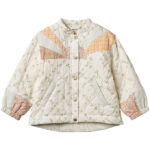 Wheat Jakke - Quiltet - Inga - Ivory Checked Flowers