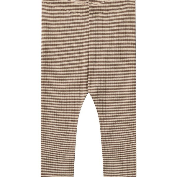Wheat Leggings - Uld - Rib - Agi - Wood Stripe