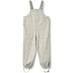 Wheat Regnbukser med seler - Charlo - Light Flint Letters