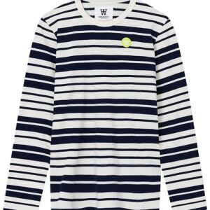Wood Wood Bluse - Moa - Off White/Navy Stripes