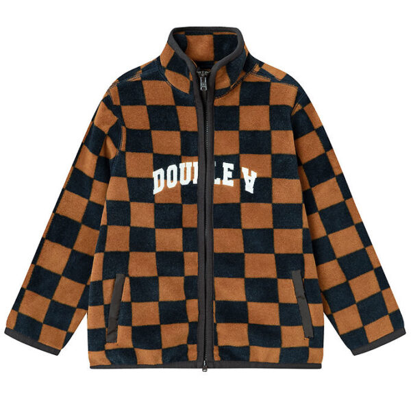 Wood Wood Fleecejakke - Don - Eternal Blue/Golden Brown