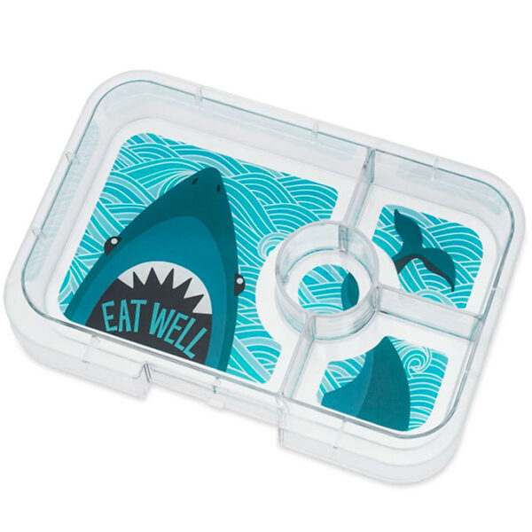 Yumbox Indsatsbakke m. 4 Rum - Tapas - Shark