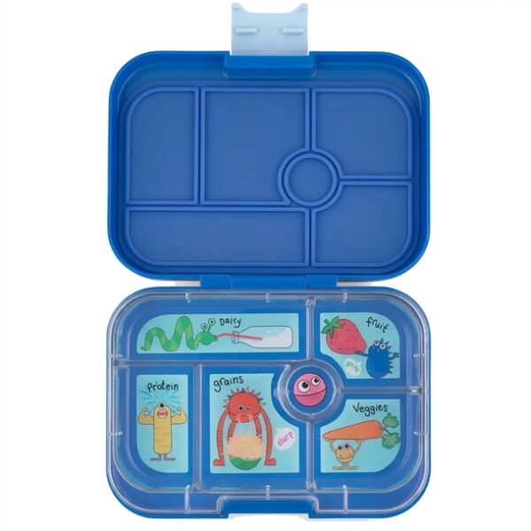 Yumbox Madkasse Bento Original - 6 rum - True Blue m. Monstre