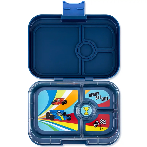Yumbox Madkasse Bento Panino - 4 rum - Monte Carlo Blå