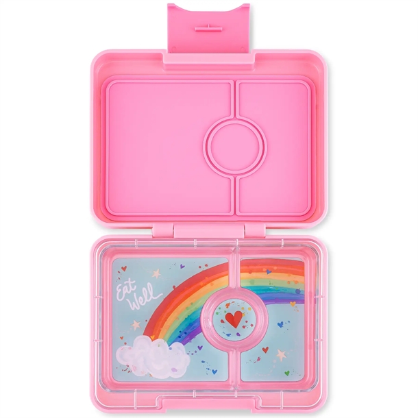 Yumbox Madkasse Snack - 3 rum - Fifi Pink Rainbow