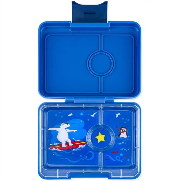 Yumbox Madkasse Snack - 3 rum - Isbjørn Surf Blå