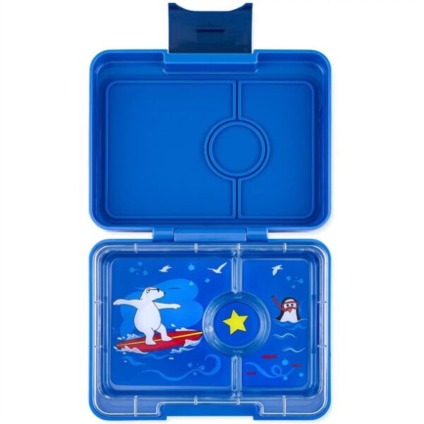 Yumbox Madkasse Snack - 3 rum - Isbjørn Surf Blå