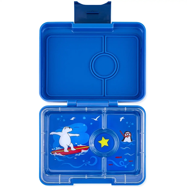 Yumbox Madkasse Snack - 3 rum - Isbjørn Surf Blå