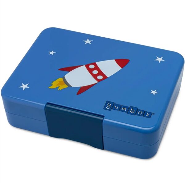 Yumbox Madkasse Snack - 3 rum - True Blue Rocket