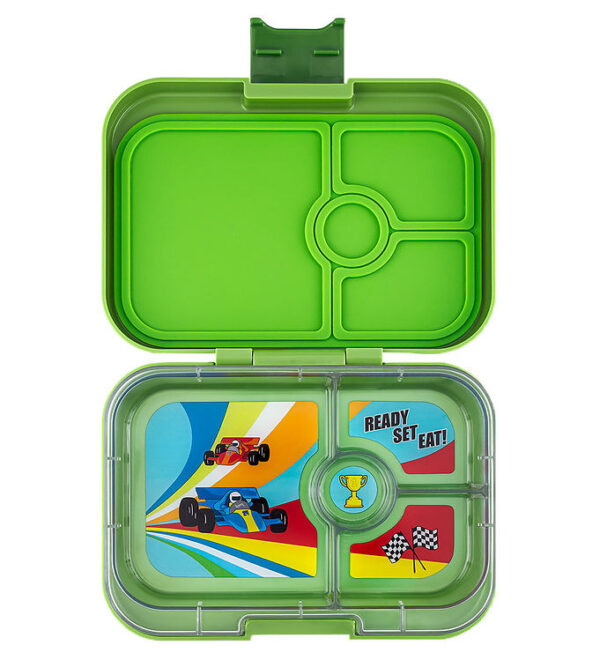 Yumbox Madkasse m. 4 Rum - Bento Panino - Mattcha Green - Race Yumbox Madkasse m. 4 Rum - Bento Panino - Mattcha Green - Race