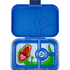 Yumbox Madkasse m. 4 Rum - Bento Panino - Surf Blue - Dino