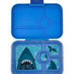 Yumbox Madkasse m. 4 Rum - Bento Panino - Surf Blue - Shark Tray