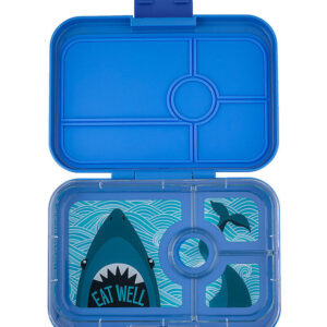 Yumbox Madkasse m. 4 Rum - Bento Panino - Surf Blue - Shark Tray