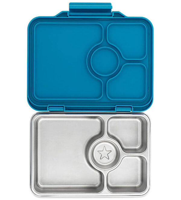 Yumbox Madkasse m. 4 Rum - Bento Steel - Normandy Blue