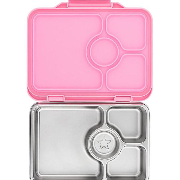 Yumbox Madkasse m. 4 Rum - Bento Steel - Versailles Pink Yumbox Madkasse m. 4 Rum - Bento Steel - Versailles Pink