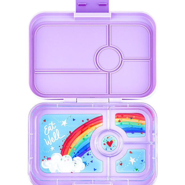 Yumbox Madkasse m. 4 Rum - Bento Tapas - Sevilla Purple/Rainbow