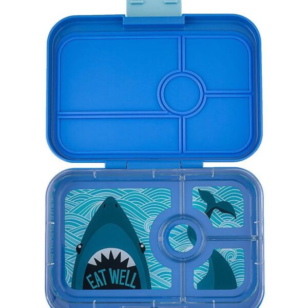 Yumbox Madkasse m. 4 Rum - Bento Tapas - True Blue m. Haj