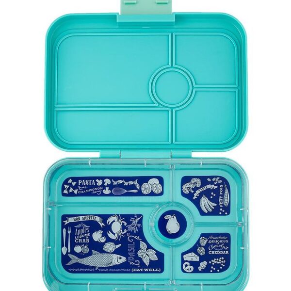 Yumbox Madkasse m. 5 Rum - Bento Tapas - Antibes Blue Bon Apetit Yumbox Madkasse m. 5 Rum - Bento Tapas - Antibes Blue Bon Apetit