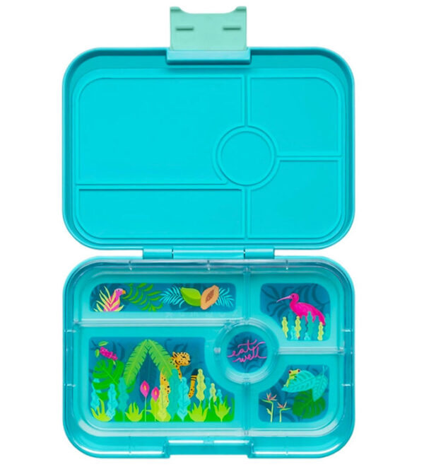 Yumbox Madkasse m. 5 Rum - Bento Tapas - Antibes Blue/Jungle Yumbox Madkasse m. 5 Rum - Bento Tapas - Antibes Blue/Jungle