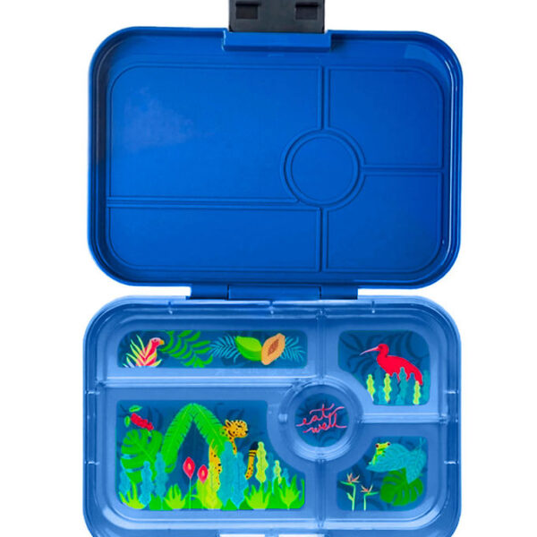 Yumbox Madkasse m. 5 Rum - Bento Tapas - Monte Carlo Blue/Jungle Yumbox Madkasse m. 5 Rum - Bento Tapas - Monte Carlo Blue/Jungle