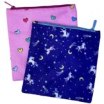 Yumbox Sandwich Bag - Madposer - Hjerter & Enhjørninger - 2 stk.