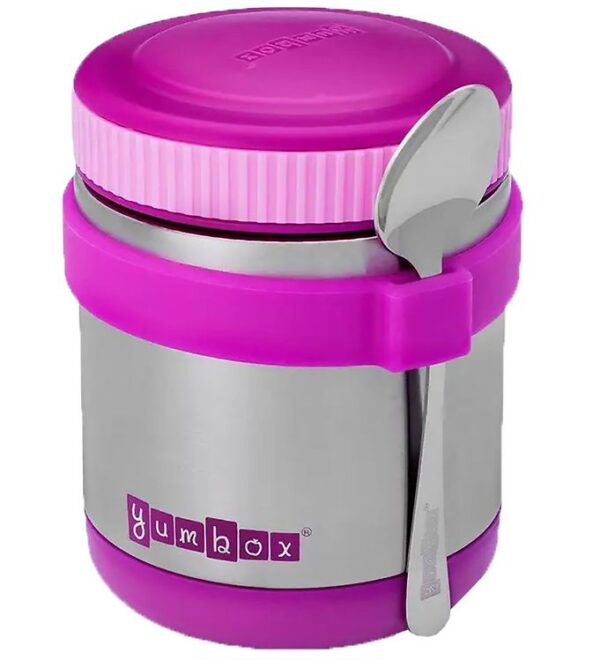 Yumbox Termoskål m. Ske/Bånd - 420 ml - Bijoux Purple